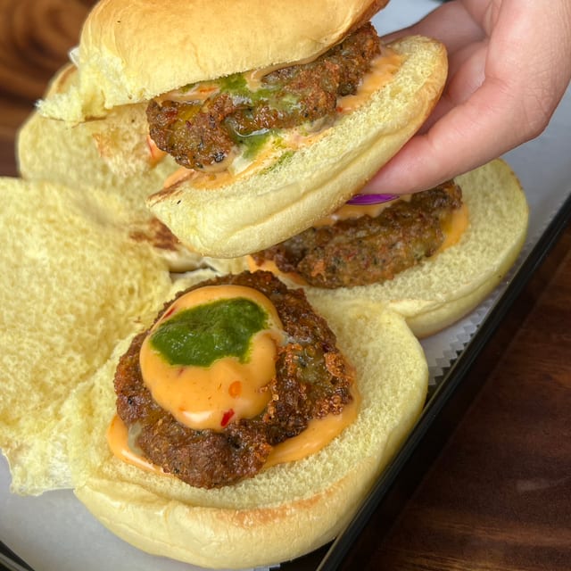 Chicken Cheese Slider.